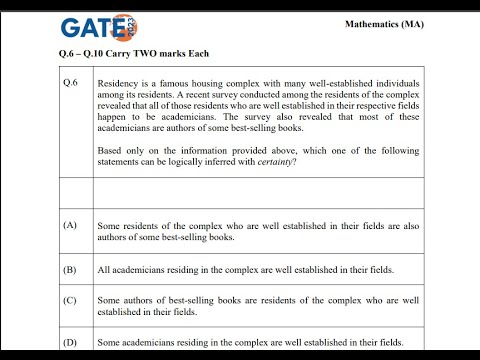 GATE 2023 Mathematics , General Aptitude