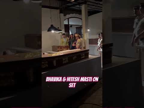 Bhavika &Hitesh masti on set#bhavikasharma#hitesh_thakor#hiteshbhardwaj#viralvideo#btsshorts#yt#savi