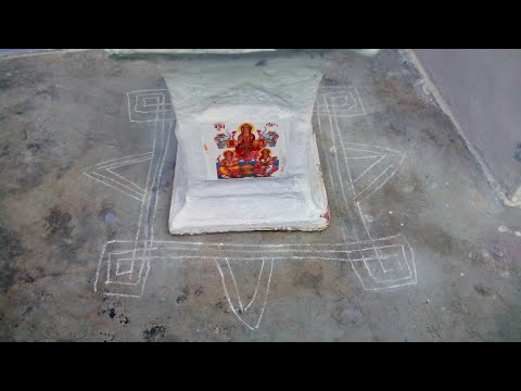 tulsi puja rangoli chauk