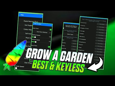 New Grow A Garden Keyless Script | Auto Get Money Fast🤑