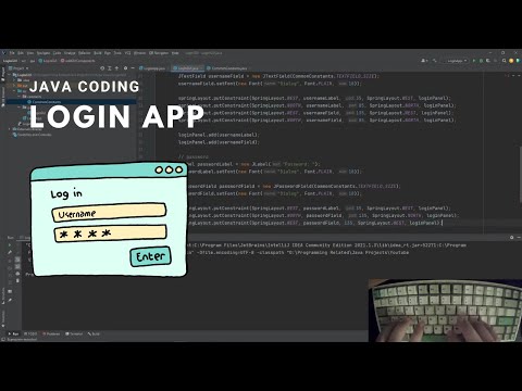 ASMR Programming (No Talking) | Java Login GUI | Speed Coding