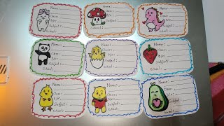 DIY Homemade slips / How to make name stickers @Kajal-DIY-official#diycrafts #easycrafts #art 