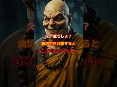 油坊主って何？目撃するとマジで災いが起こるの？ #怖い話 #怪現象
