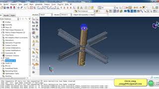 Abaqus Cyclic load analysis of Steel Concrete node