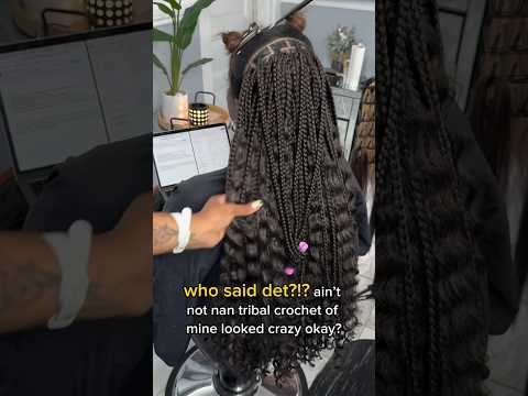 Crochet tribal braids?! YES PLEASE! #hair #protectivestyles #braids #braidstyles #tribalbraids