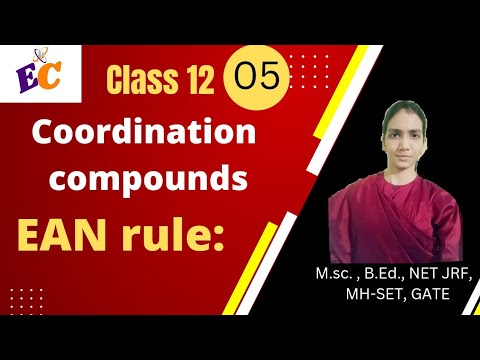 coordination compounds class 12|| effective atomic number ( EAN) rule.