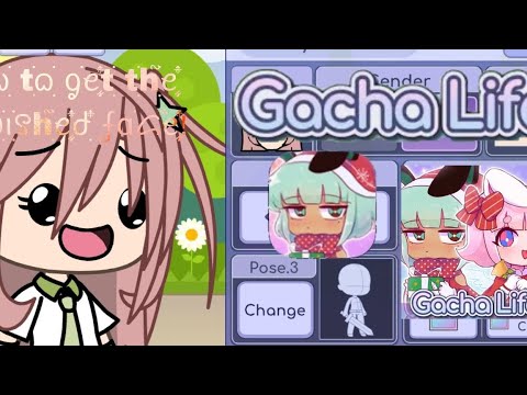 How to get he squished face in gacha life! #gachalife #apk