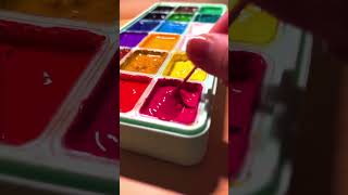 Gouache Activation 101 🎨 🖌️ #memeedit #paint #shorts #satisfying
