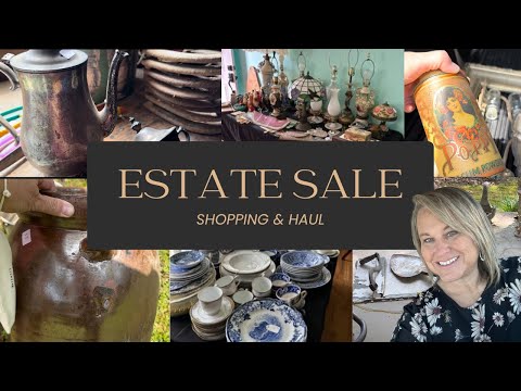 Estate Sale Shopping and haul for resale