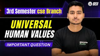 Universal Human Values | Objective Questions | BEU 3rd Sem CSE