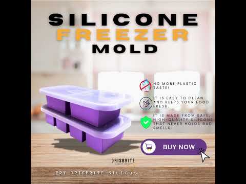 Discover the ultimate silicone freezer mold that keeps your food fresh without any plastic taste!