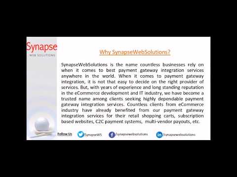 SynapseWebSolutions Payment Gateway Integration Services