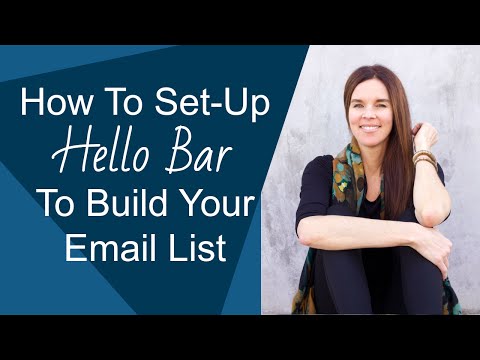How To Set-Up "Hello Bar" To Increase Your Email List Subscribers (WordPress)