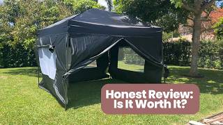 Honest Review: 10x10 Pop Up Canopy with Removable 4 Sidewalls - Easy Up Camping Tent | Worth It?