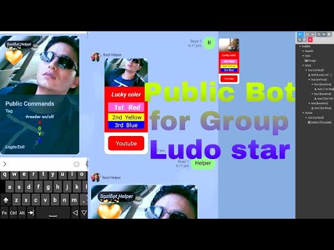 Public Bot helper line bot ludo star line group #shorts