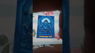 Oil Pastel Ganesh meditation Drawing