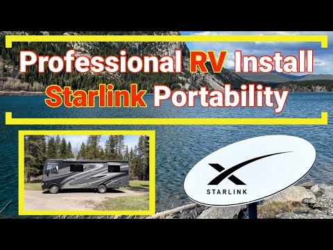 How well does it work Starlink portability RV setup, professional install of mobile internet system.