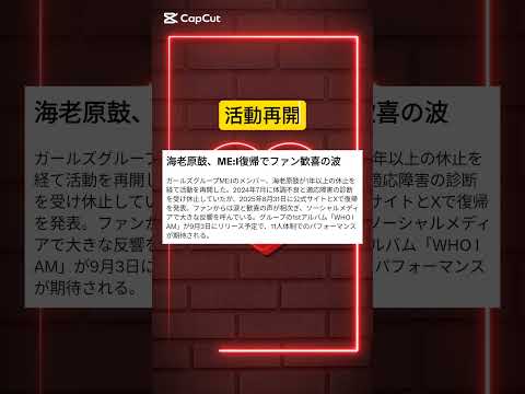 ME:I TSUZUMI 活動再開のお知らせ