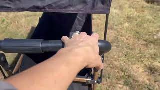 330Lbs Collapsible Wagon with Removable Canopy,Wagon Stroller for Camping, Shopping, Sports