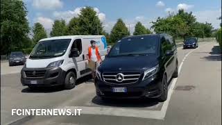 Inter, Inzaghi e lo staff arrivano ad Appiano