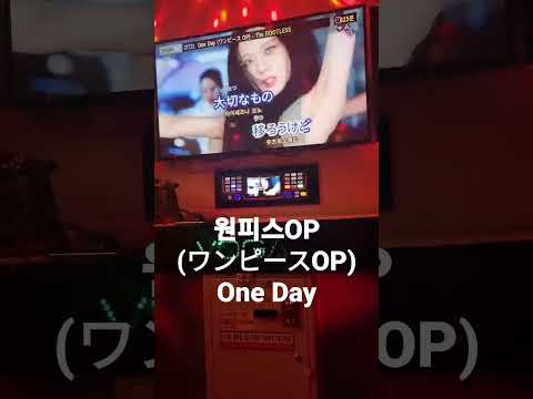 [라시우] 원피스OP(ワンピース OP - One Day 노래방에서 불러보았다. #shorts