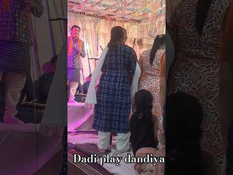 Dadi playdandiya how to play dandiya #dandiya #shortsfeed #trending #bhajanmarg #radheradhe