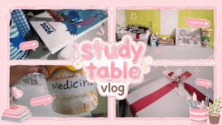 📚💻🌷Study table vlog| Aesthetic Day🩷