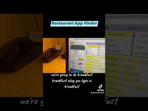 Coding For kids - Resteraunt Apps  #codeblocks  #codingforchildren #restaurant