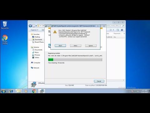 How to resolve / Fix Crystal Report Installation Error 1904 | crtslv.dll failed to register