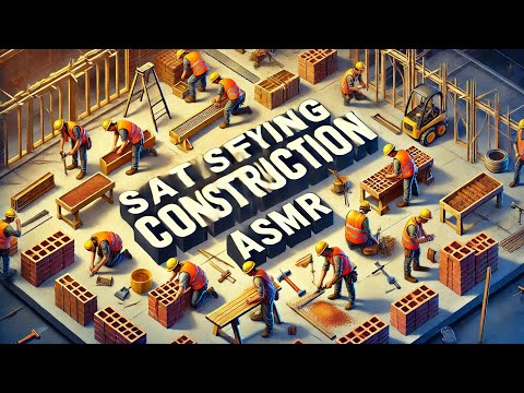 Relaxing Construction Site Sounds - Construction Worker ASMR