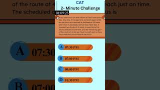 CAT Quant Challenge | Tricky Time & Speed Puzzle Solved – 2 Min Prep 🚀 #maths #catquanttricks