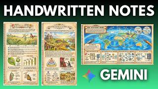 FREE AI 'Handwritten' Study Notes with Google Gemini in Seconds ! gemini handwritten notes