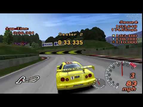 Gran Turismo 2 A-Spec: Super-4 (S-4) License @ Midfield Raceway Reverse