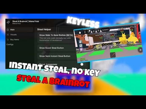 Steal a Brainrot Script 💀 2025 | Clean GUI + ESP + Auto Steal 🔥🤑💥