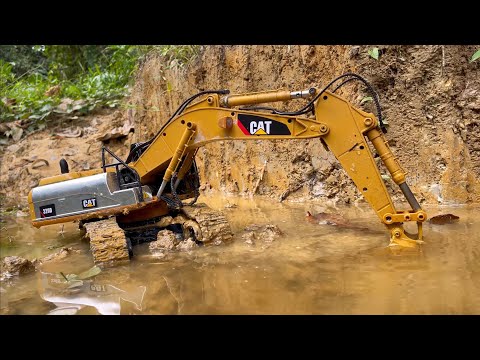 รถแม็คโคร | งานโคลน - น้ำขึ้นสูง