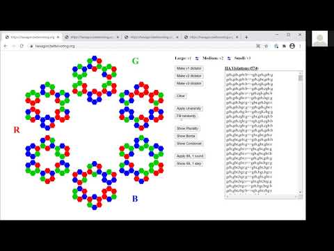 Visualizing 3-candidate, 3-voter election with Hexagons