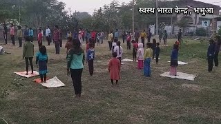 100 बच्चों को निशुल्क योग सिखा रहे हैं प्रभाकर । no support by govt । support him, share this video