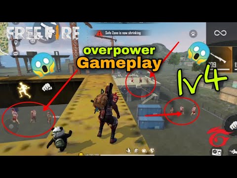 free fire solo vs squad Gameplay||garena free fire
