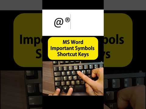 Important Symbols MS word Shortcut Keys #shortcutkeys #mswordshortcutkeys #mswordshortcuts #symbols
