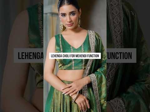 Latest Green Lehenga Choli For Mehendi Function