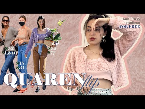 Quarenflip: Upcycling my sweater into Kendall J, Hailey B & Katie H, bra and cardigan // COSAMBELLA