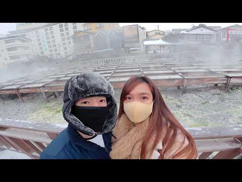 Kusatsu onsen - Yubatake in Gunma (Winter)