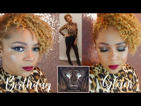 Birthday makeup tutorial for black women | Sir John Lion king
