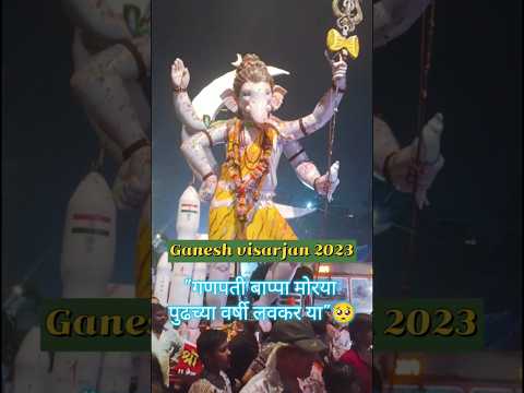 Ganesh visarjan 2023 | गणपती बाप्पा मोरया पुढच्या वर्षी लवकर या #ganpati #ganesh #visarjan #shorts