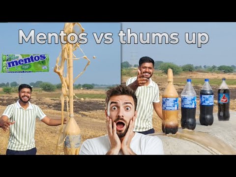 मेंटॉस की गोली और बेकिंग सोडा का सबसे बाडिया रिअँक्शन | Thumsup and  mentos candy amazing reaction😨🤩
