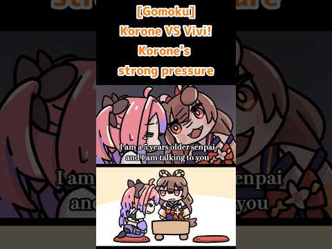 [Gomoku]Korone VS Vivi! Korone's strong pressure【hololive fan Animation/Animation/Eng sub】