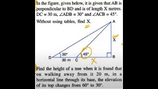 EX 22B Q1 Q2 HEIGHTS AND DISTANCES APPLICATIONS OF TRIGONOMETRY CBSE ICSE CLASS 10 SELINA SOLUTIONS