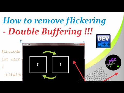 Part 17 | How to remove Flickering of graphics | Double Buffering | Graphics in C++