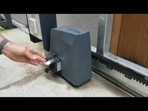 Tousek TSA sliding gate motor manual release after a power cut