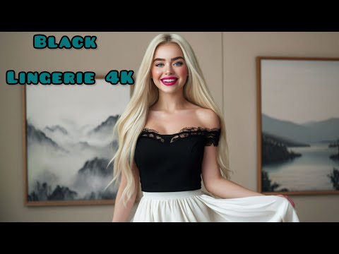 4K New Black lingerie try on haul transparent| Transparent lingerie | See Through lingerieI Lingerie